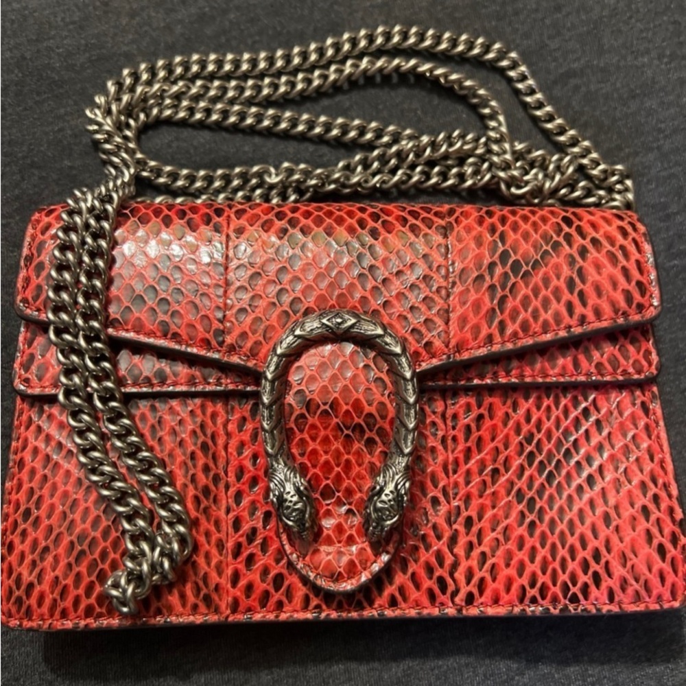 Gucci Dionysus Mini Python Leather Crossbody - image 1